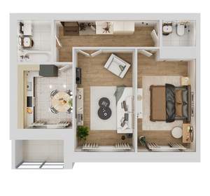 2-к квартира, вторичка, 61м2, 3/3 этаж