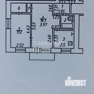 2-к квартира, вторичка, 43м2, 4/5 этаж