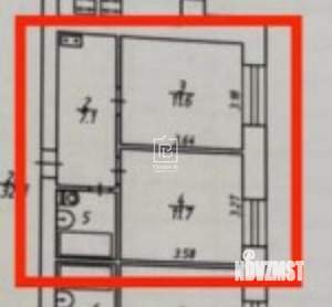 2-к квартира, вторичка, 36м2, 7/9 этаж