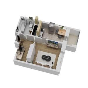 1-к квартира, вторичка, 35м2, 6/9 этаж