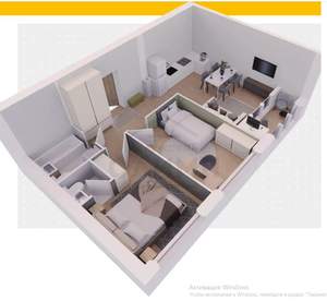 2-к квартира, вторичка, 53м2, 4/9 этаж