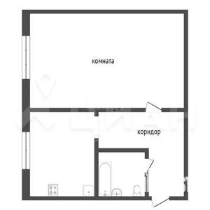 1-к квартира, вторичка, 33м2, 4/5 этаж