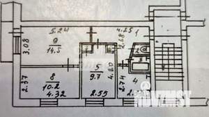 3-к квартира, вторичка, 51м2, 4/5 этаж