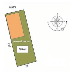 1-к квартира, вторичка, 36м2, 1/1 этаж