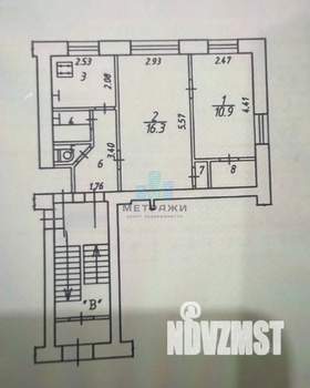 2-к квартира, вторичка, 42м2, 1/5 этаж