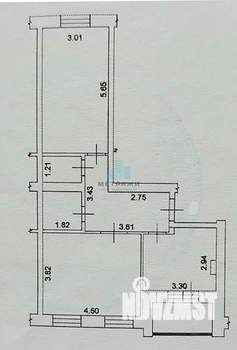 2-к квартира, вторичка, 60м2, 3/3 этаж
