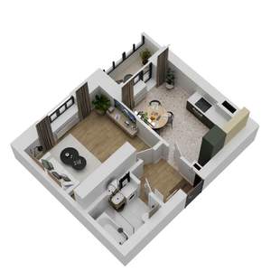 1-к квартира, вторичка, 37м2, 1/3 этаж