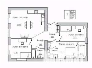 3-к квартира, вторичка, 92м2, 7/8 этаж