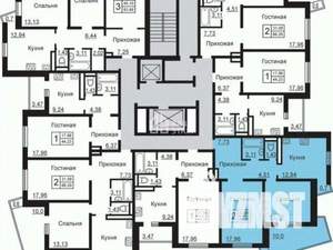 1-к квартира, вторичка, 43м2, 8/19 этаж